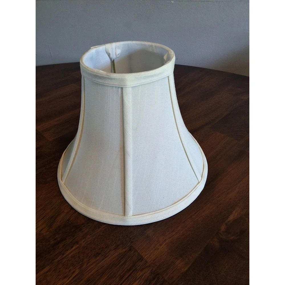 Vintage Coastal Shell Table Lamp Nautilus Scallop Plaster Cream 12.5in GVC